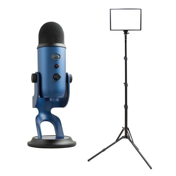 [큐브모아] PC마이크+조명 세트 6/블루 예티+큐브라이트45 17인치 와이드 LED 조명 패키지 &amp;gt; 영상가전