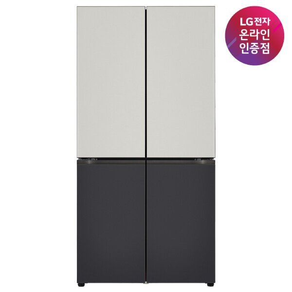 [LG전자] DIOS(디오스) 오브제컬렉션 4도어 냉장고 875L 베이직 메탈 [그레이/블랙/M873MGB031] > 주방가전