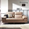 다우닝 레아 3인 전체 천연가죽 소파 (색상:초코)