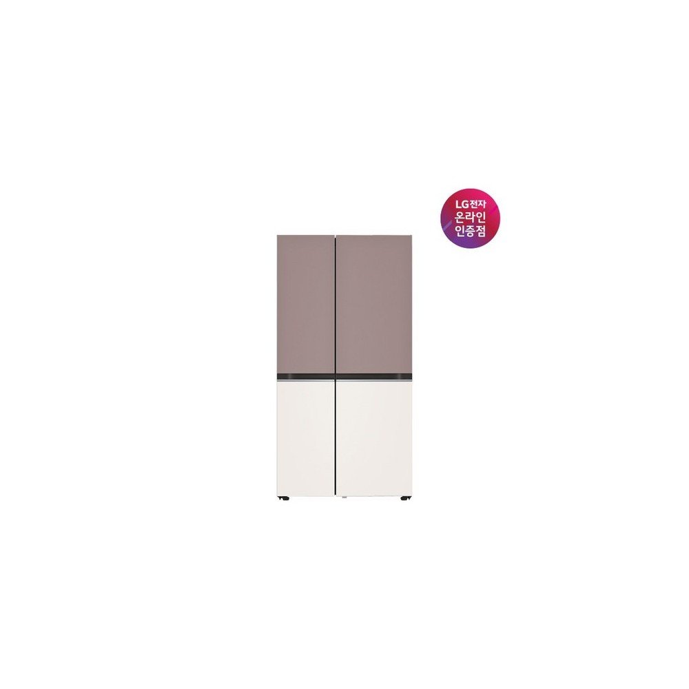 [LG전자] DIOS(디오스) 오브제컬렉션 2도어 양문형 냉장고 832L 베이직 메탈 [클레이핑크/베이지/S834MKE10]